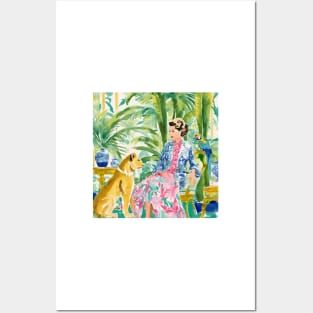 Conversation, whimsical preppy watercolor Posters and Art